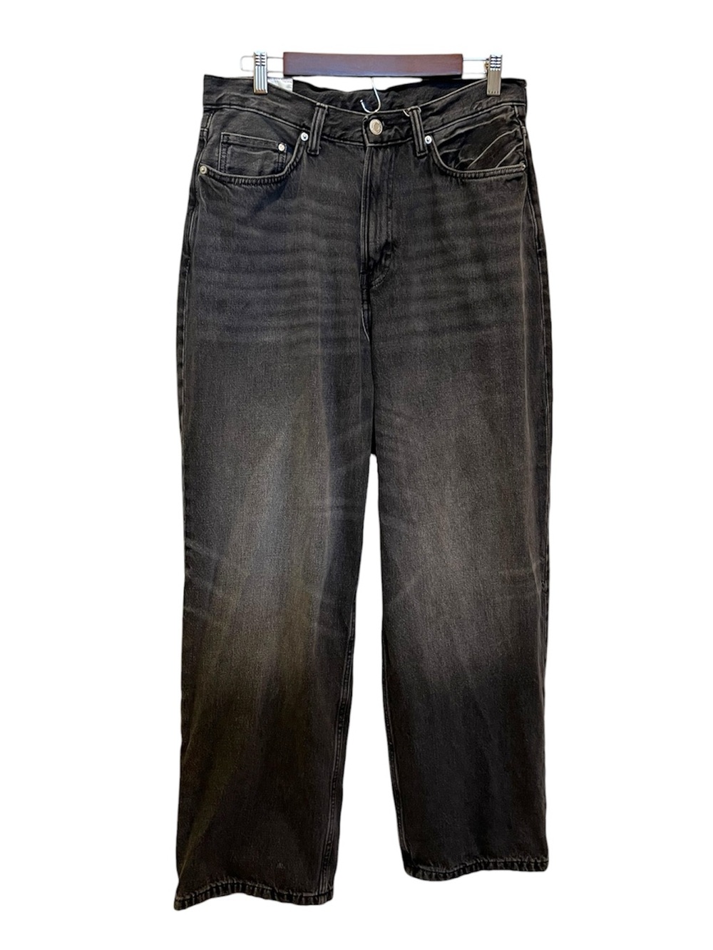 H&M Men’s Baggy Jeans Size 31/32 Black Denim 100% Cotton